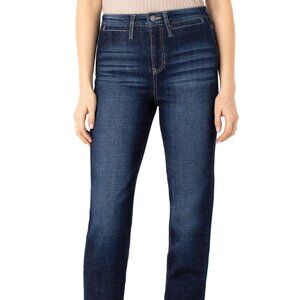 NWT Liverpool Kennedy Straight Hi-Rise With Welt Pockets Long In Castle